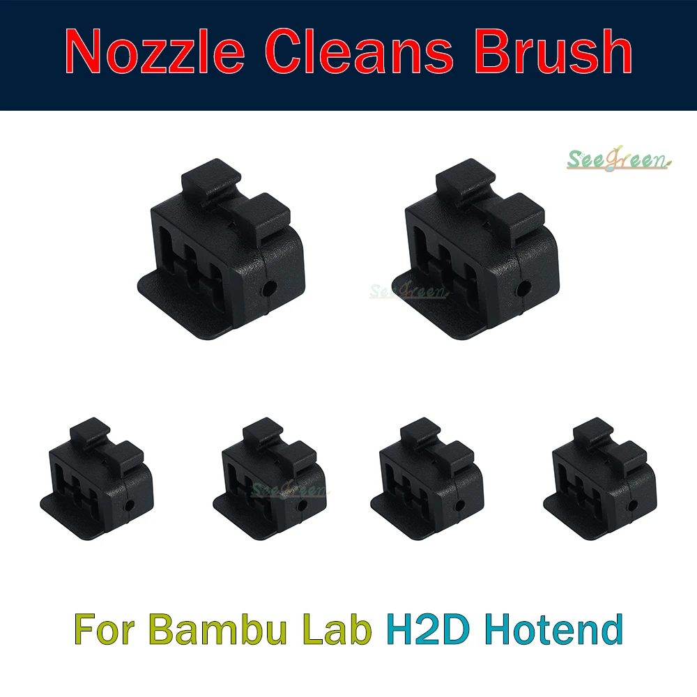 

Новый стеклоочиститель сопла для Bambu Lab H2D hotend 1/2/3/4/5/10 шт. для Bambu Lab H2D Hotend насадка силиконовая щетка инструмент для очистки