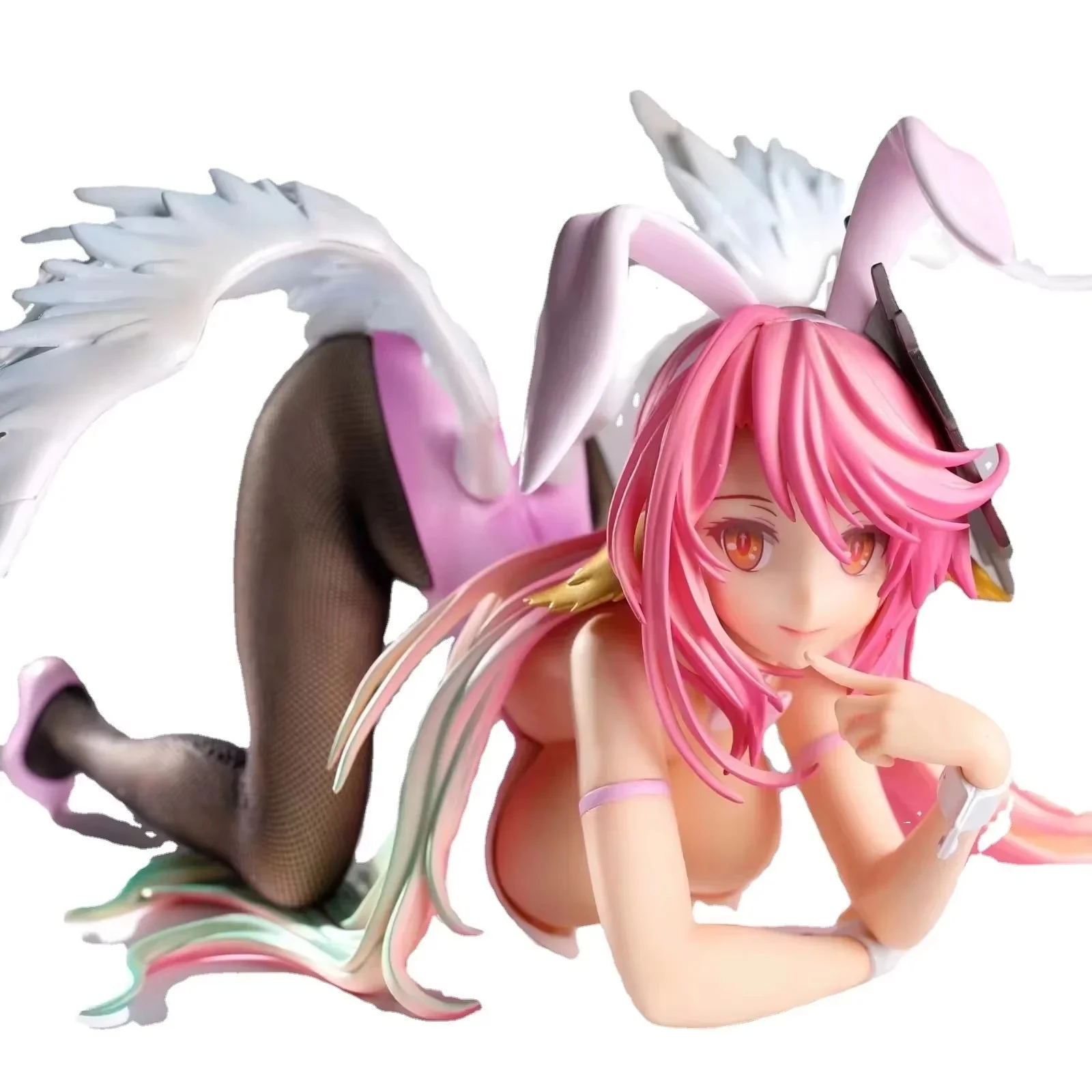 In Stock 1/4 Anime Girl Figures No Game No Life B-Style Jibril Bunny Ver Statue Figure Adult Collection Pvc Model Toy Gift