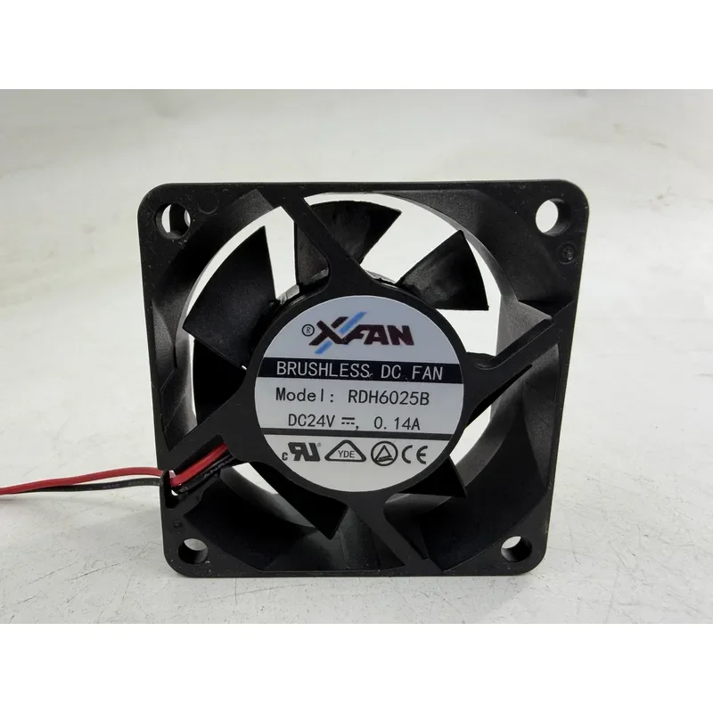 for XINRULIAN FAN RDH6025B 24V 0.14A for KONE Elevator Inverter Fan 6CM Original Replacement Cooling Fan