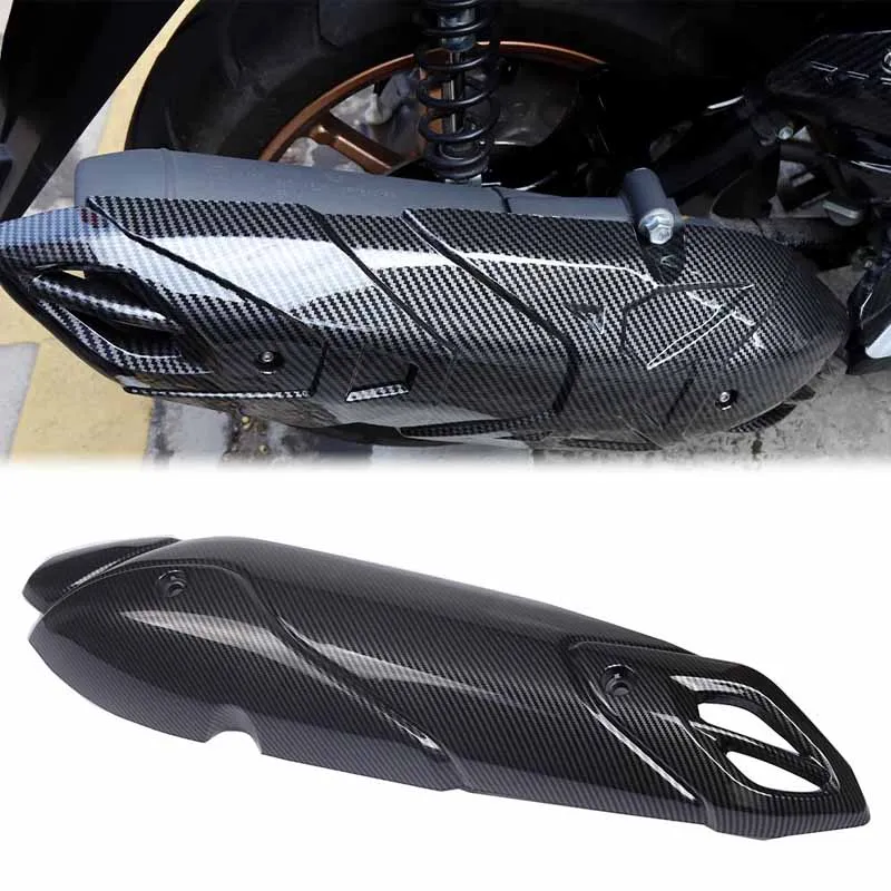 Motorbike Fibre Exhaust Heat Shield Exhaust Pipe Exhaust Cover Accessories Parts for Yamaha NMAX155 2020