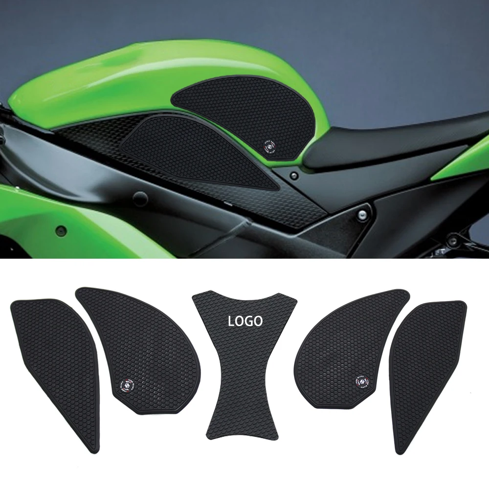 

ZX6R Motorcycle Accessories Sticker Decal Kit Fuel Tank Pad Protector Anti slip for Ninja ZX-6R / ZX-636 ZX6R ZX636 07-08