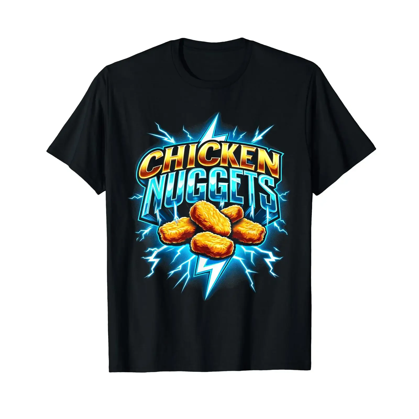 Chicken Nuggets Rock Tour T Shirt Hardcore Music Fans black vintage Washed Unisex Stylish Casual Stretched homme