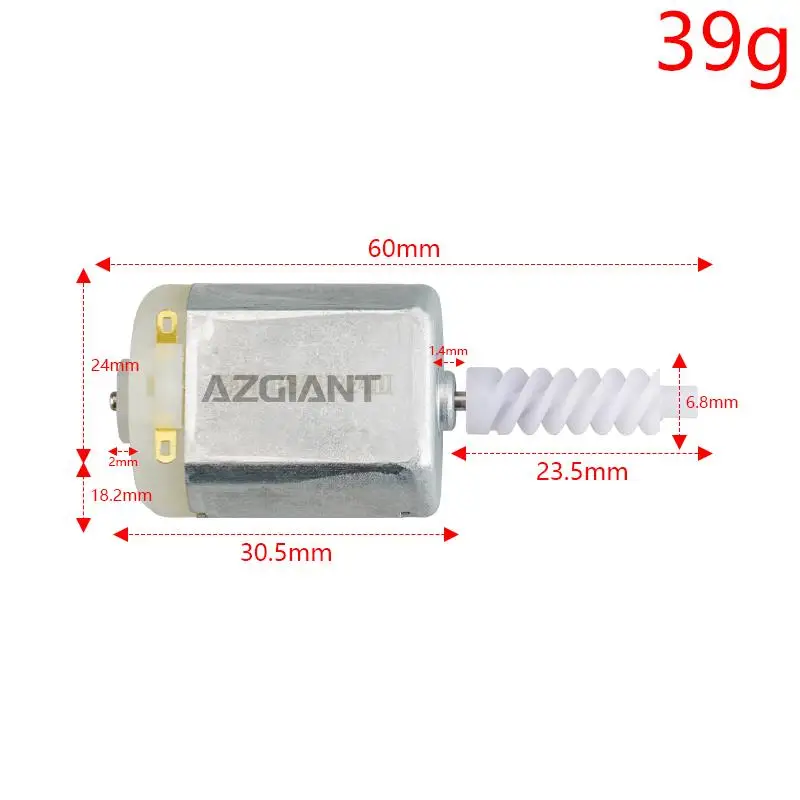 AZGIANT Car Door Lock Motor for Hino 700 New High Quality Parts Metal Carbon Brush  DC24V Replacement Part Quiet Operation