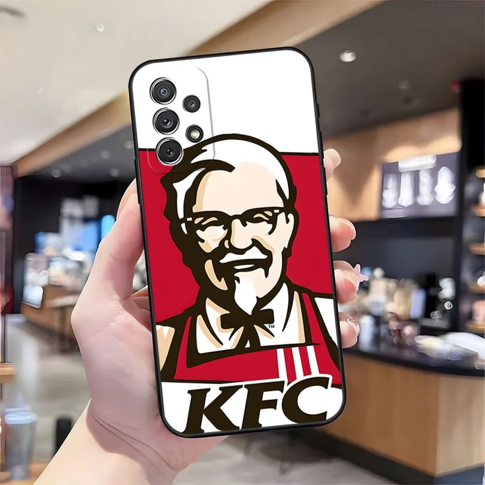 Fashion Grandpa KFC Logo Phone Case for Samsung S23 Ultra S22 S20 Fe S21 Plus Galaxy A54 A34 A24 A53 M54 Note 20 Back Cover