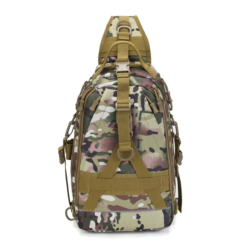 Chikage Camo Tactics Large Capacity Chest Bags Outdoor Sports Climbing Shoulder Bags Simple Leisure  Crossbody Bags