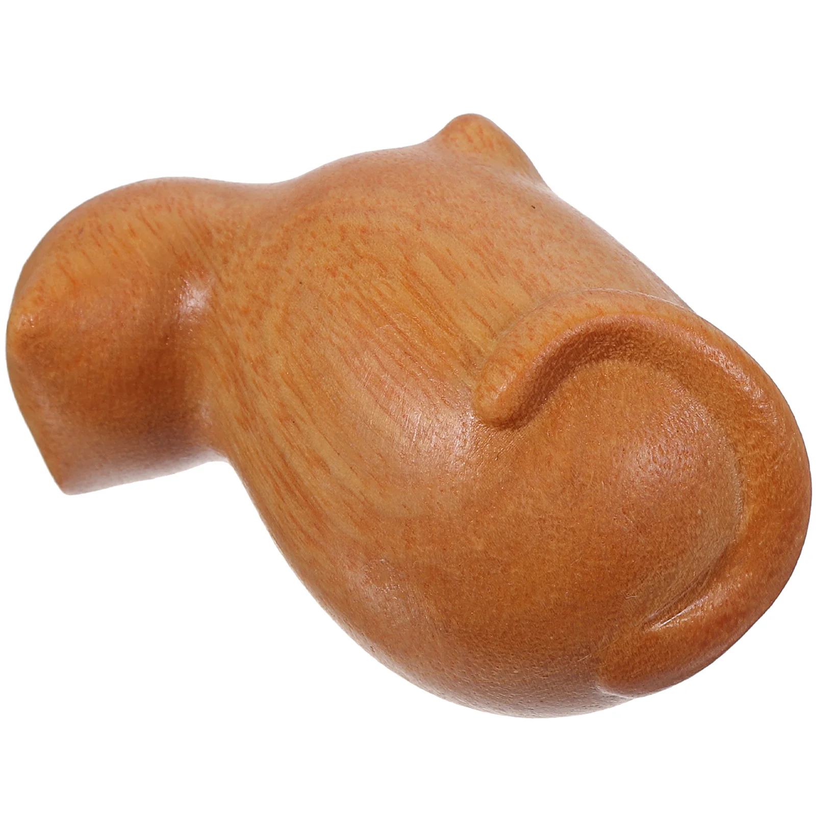 

Natural Wooden Small Cat Decoration Solid Carved Cat Sculpture Cute Ornament for Home Office Rustic Style Display