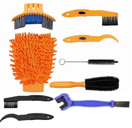 Fahrrad Kette Unterlegscheibe Set Kette Box Reiniger Mountainbike Zubehör Wartung Tool Kit Reinigung Große Bürste Reparatur Werkzeuge