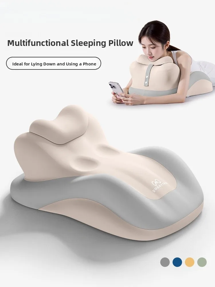 

Zhimenen Bedtime Pillow Modern mat Sle Memory Foam Unique ape Phone Holder Reading Pillow for Side Spers