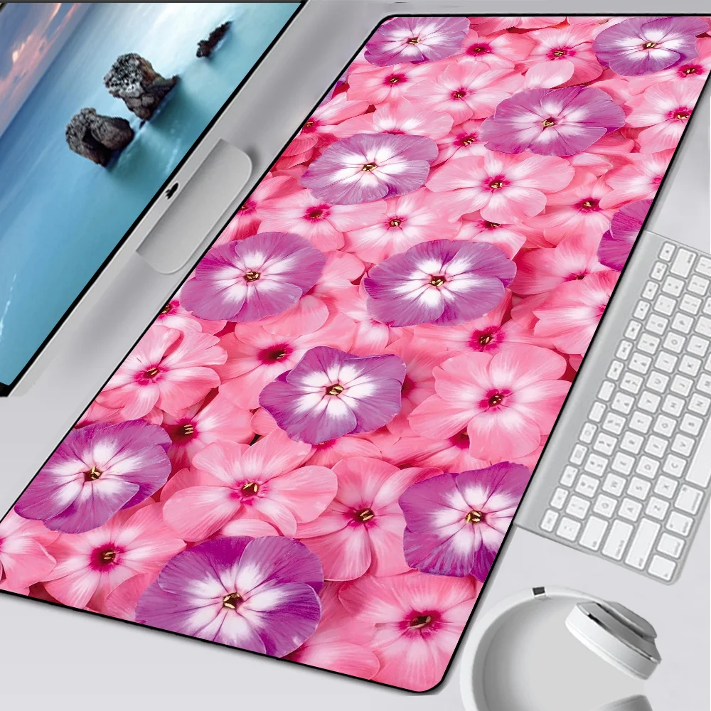 Flowers Pattern Large Gaming Mouse Pad Computer Mousepad PC Gamer Mouse Mat Laptop Mausepad Mouse tappeto tastiera Mat Desk Pad