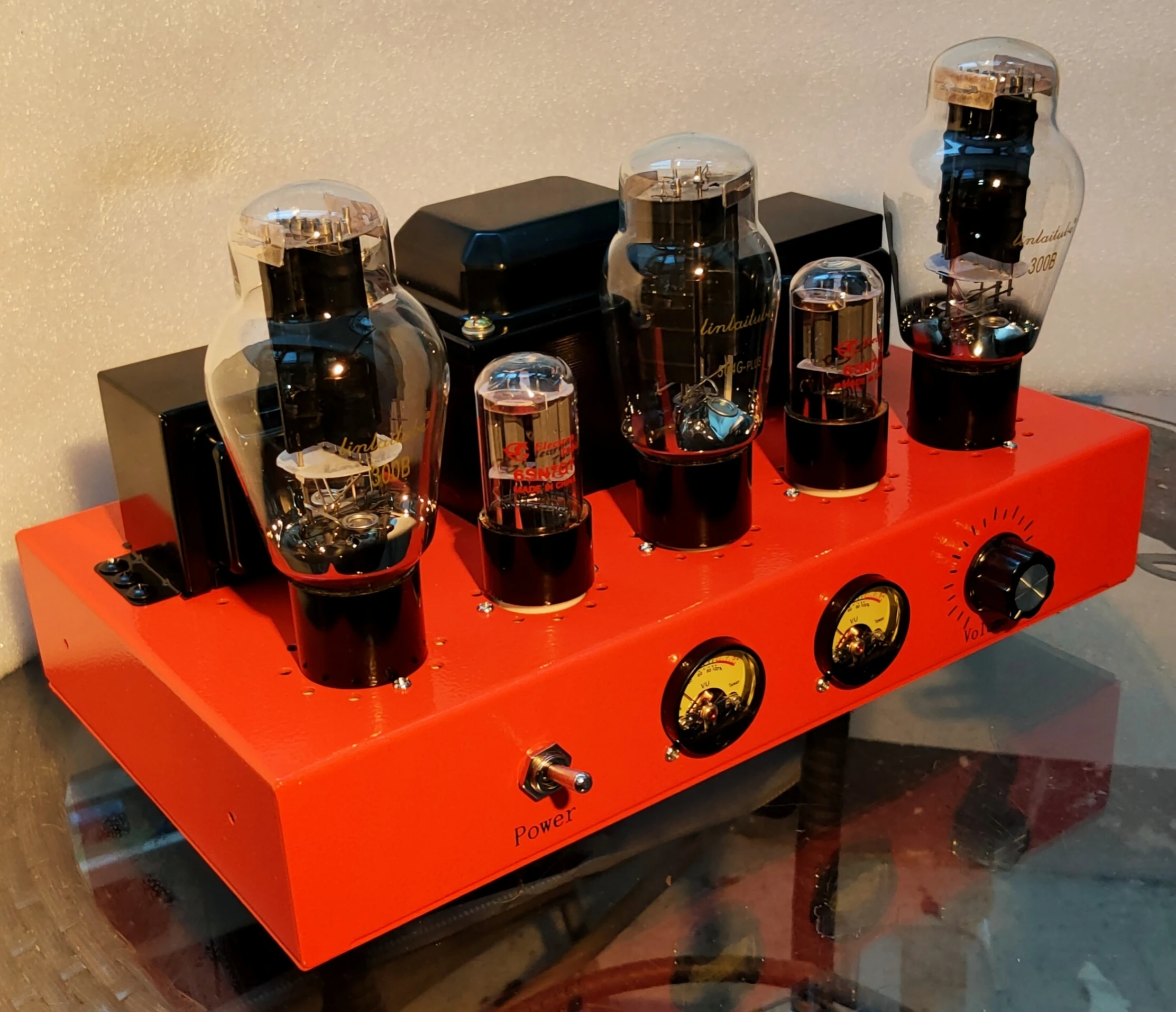 6SN7 Push 300B Electronic Tube Amplifier 2.0 Stereo 8W 5U4G Rectify Pure Handmade 300B Electronic Tube Power Amplifier Audio