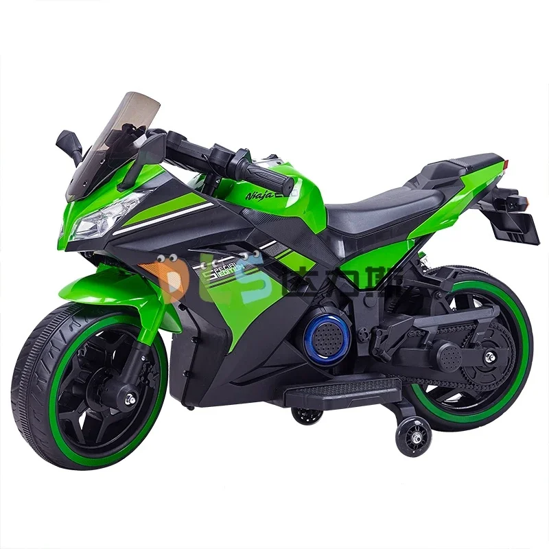 New Design Children's Electric Motorcycle Boy Girl Charging Remote Control Large Kids Motorcycles key start