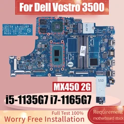 GDI5A LA-K036P For Dell Vostro 3500 3400 3501 Laptop Motherboard i5-1135G7 i7-1165G7 MX450 2G 0PCVD6 09YKK0 Notebook Mainboard