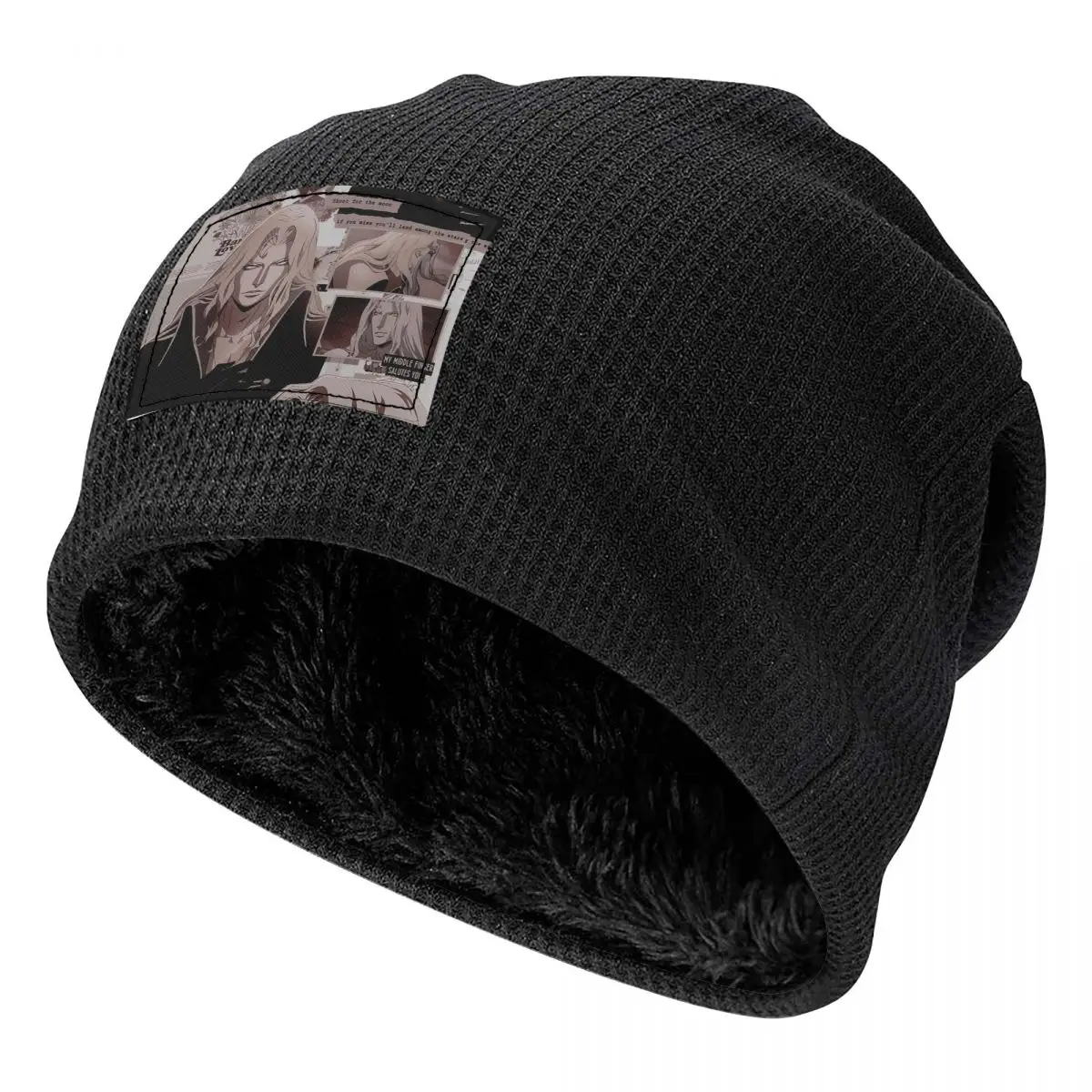 Alucard Castlevania Men Women Adult Beanies Caps Fleece-Lined Bonnet Hat Warm Fashion Autumn Winter Outdoor Skullies Hats