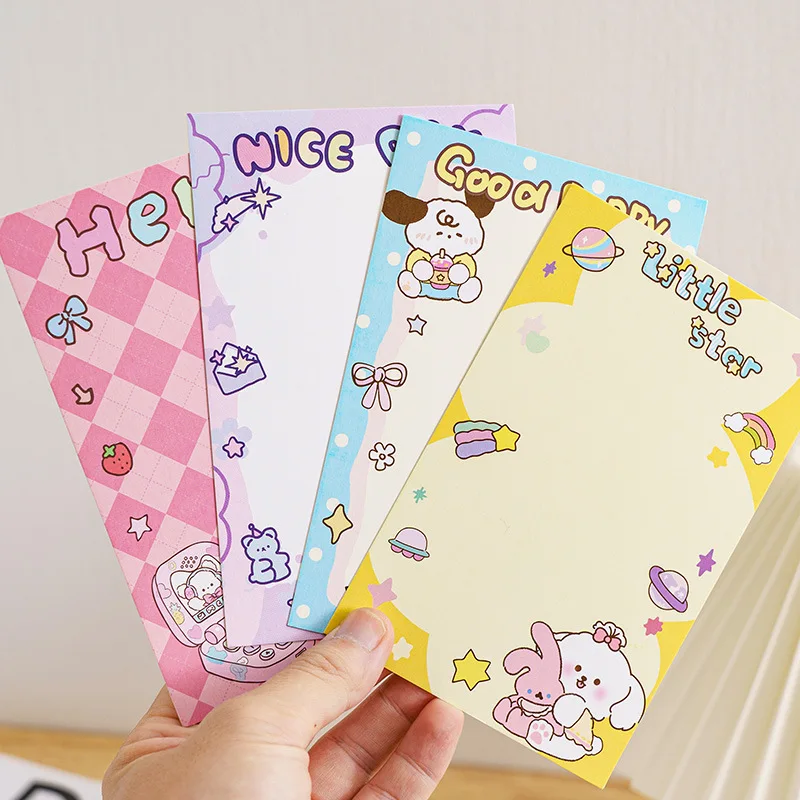 10PCS Korean Kawaii Cartoon Summer Puppy Card Head Card Back Opp Bag Cute Kpop Star 3 Inch Photo Card DIY Decor Packing Material