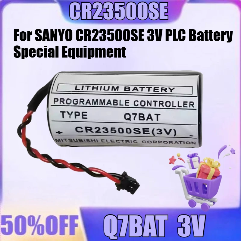 

New Q7BAT 3V High Quality Battery for SANYO CR23500SE 3V PLC Battery Special Equipment
