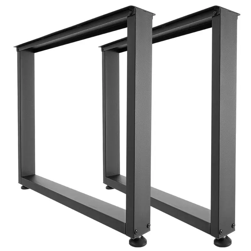 

Table Legs, 29.5" H x 35.4" W Square Steel Furniture Legs, Modular Design, Easy Assembly, 2204 lbs Max Load Heavy Duty, for Home Office Desk, Workbenches, Dinner Bar Tables, Set of 2, Black