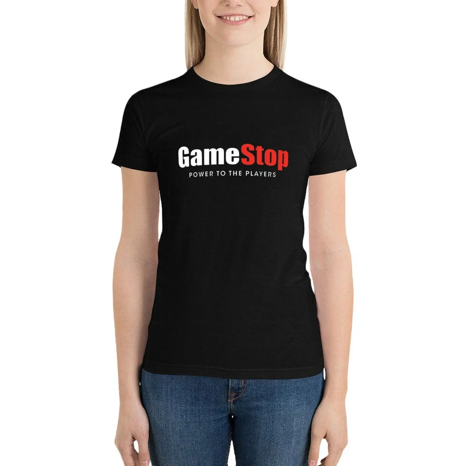 GameStop T-Shirt summer clothes lady clothes korean fashion aesthetic clothes Women's clothing