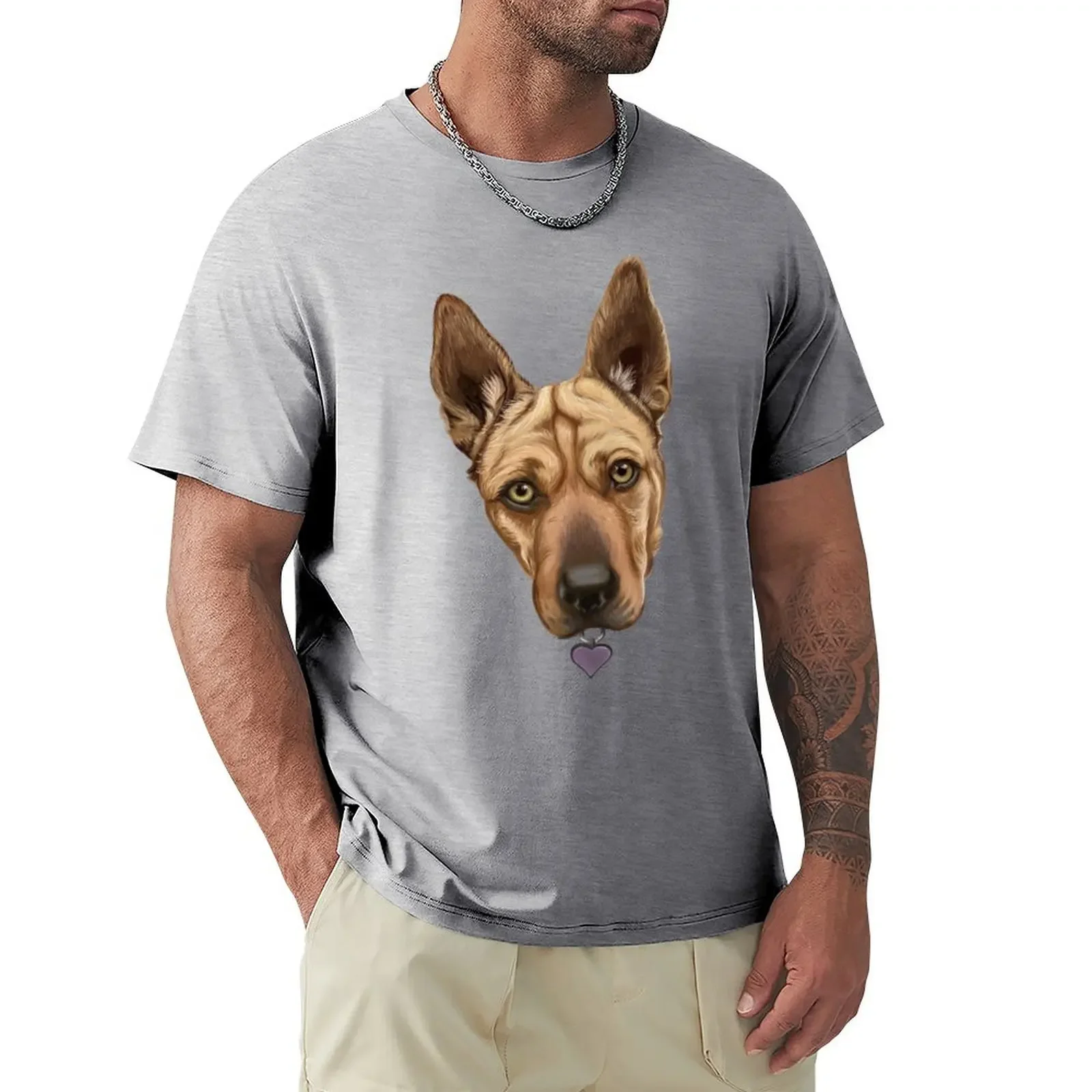 Sweet Doggie T-shirt tees quick-drying plain Short sleeve tee mens cotton t shirts