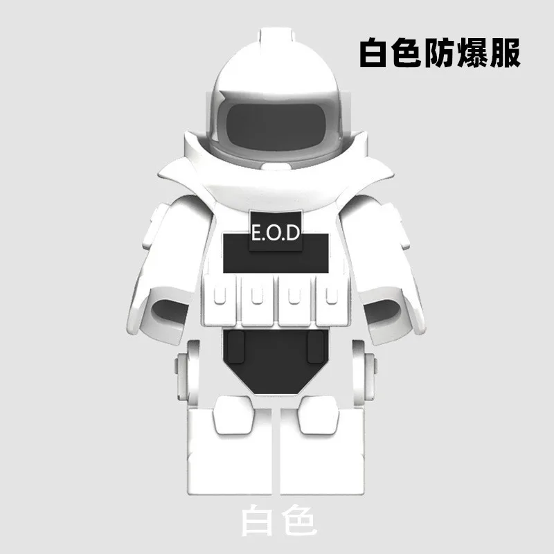 5pcs Military Action Figure Accessories Clothing Parts Small Pieces Toy Building Blocks Children's Holiday Gift