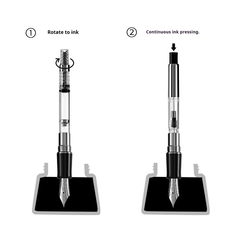 Original PILOT Fountain Pen Ink Converter,CON40N/CON70 Rotary/Press Type Ink Absorber Compatible with Smile/78G/88G Fountain Pen