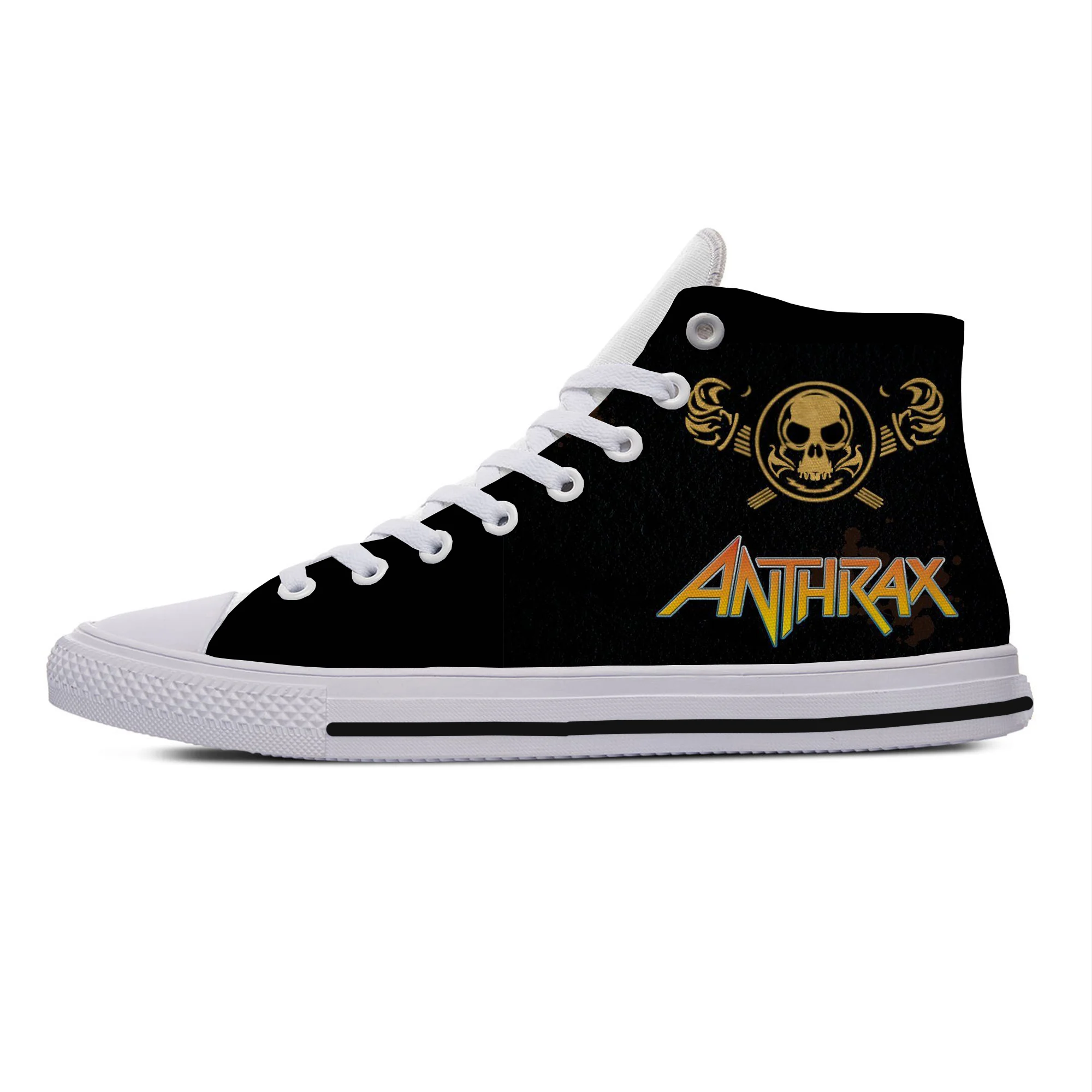 Hot Cool Anthrax Fashion Woman Man Lightweight Sneakers Breathable Casual Board Shoes High Quality Hot High Top Canvas Shoes