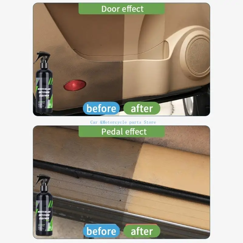 Y9UC 50/100/300 مللي منظف السيارة الداخلي أداة تنظيف لوحة القيادة للسيارات عامل تفصيل السيارات عامل تنظيف السيارة المحايد #5