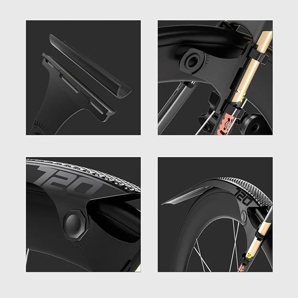 Adjustable 700C Tires Road Bike Fenders Bike Wheel Cycling Protector Front&Back Mudguard Cycling Splash Guard - Image 5