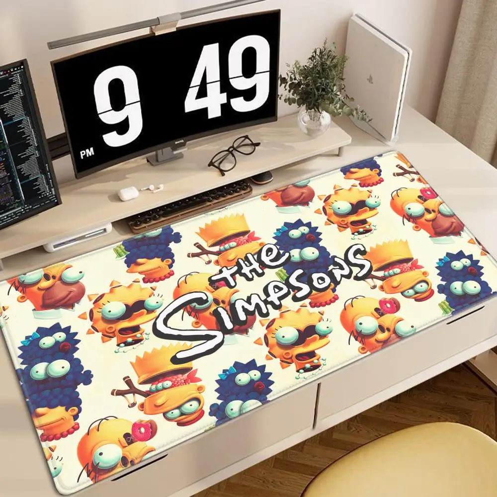 Mouse Pad MousePad Non-slip S-Simpsons Lockedge Office Cartoon The Student Gaming Thickened Funny Large Writing Pad Cushion