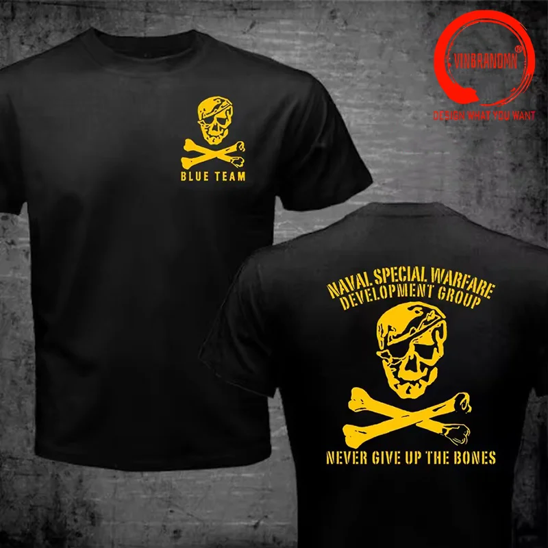 Naval Seal Team Six 6 NSWDG DEVGRU Blue Squadron T Shirt Men Fashion Casual T-Shirt Stylish Clothes Trendy Clothing Men's Tops