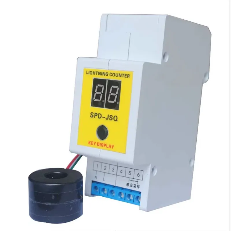 

Lightning Counter Lightning Counter 0-99 Digit Digital Display with Mutual Coil SPD