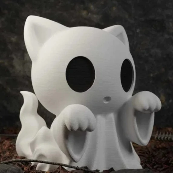 

Halloween Ghost Statue 3D Printed Decoration Figurine Spooky Horror Ornament Home Decor Desktop Display Halloween Gift for kids