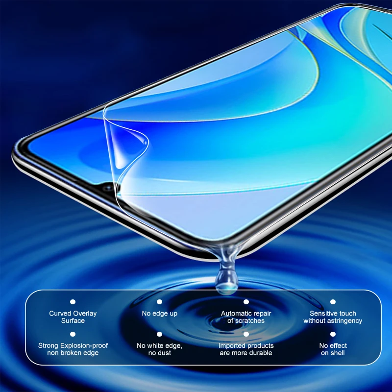 3PCS Front Screen Soft Hydrogel Film For  huawei nova y70 6.75inch hauwei nova y 70 70plus plus novay70 Protection Film Cover