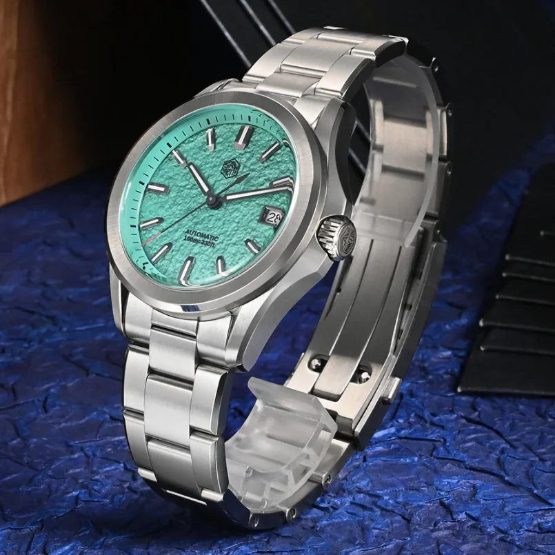 San Martin Men Automatic Watch 39mm Sport Mechanical Wristwatch 10ATM Waterproof BGW-X1 Luminous Sapphire NH35 Oil-pressed Dial