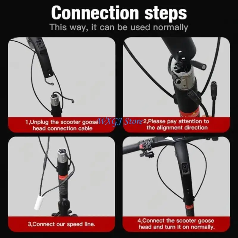 

37JE Electric Scooter Speed Limit Cable Replacement Speed Accessory Release Speed Limit Parts Easy to Install