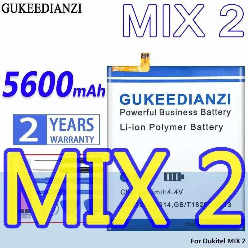 

Высокопроизводительный аккумулятор для мобильного телефона 5600 мАч для Oukitel Mix 2