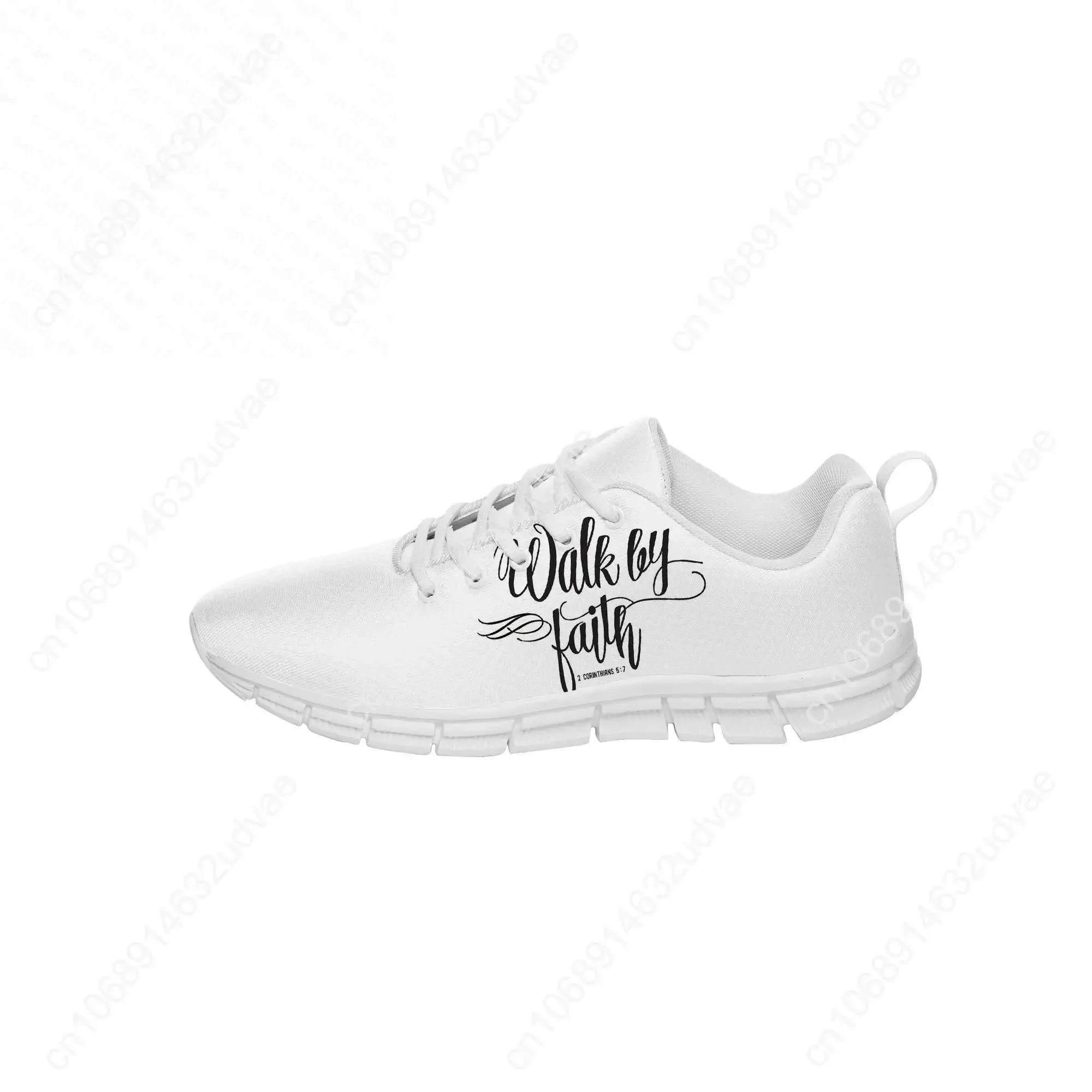 Walk By Faith Sneakers Mens Womens Teenager Casual Shoes Canvas Running Designer Shoes 3D Print Breathable Lightweight shoe