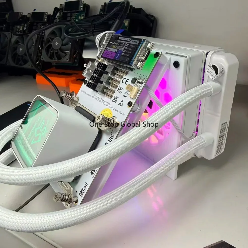 Hydro 4.8TH/s 78W BTC Miner 15J/Th With PSU 4*BM1370 ASIC Chips 2.4G WiFi Crypto Machine Open-Source Miner