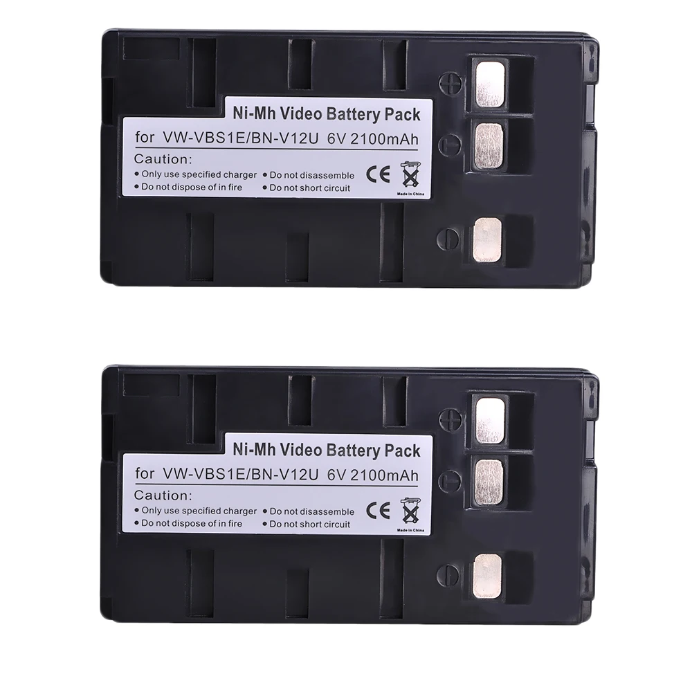 2100mAh VW-VBS1E BN-V12U kamera bateria do JVC BN-V10U, BN-V11U, BN-V12U, BN-V14U, BN-V15, BN-V18U, BN-V22U, BN-V24U