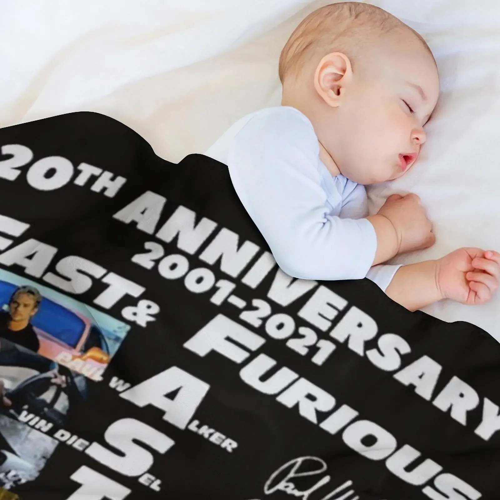 الذكرى العشرين 2001 2021 توقيعات سريعة غاضبة بطانية رمي كلاسيكية أغطية سرير مزخرفة بطانية سياحية #3