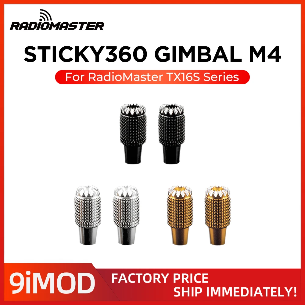 RadioMaster Shorty360 Gimbal Stick Ends M4 Thread Non-Slip For TX16S MK3/ MK3 MAX Transmitter AG02 Hall Joysticks Upgrade view 4