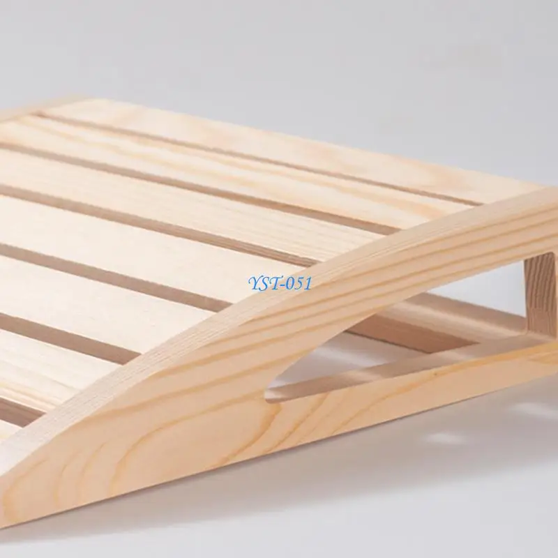 

E15A Ergonomic Neck Support Pillow Wooden Sauna Headrest Comfortable Relaxation Pillow Universals Steam Room Accessories
