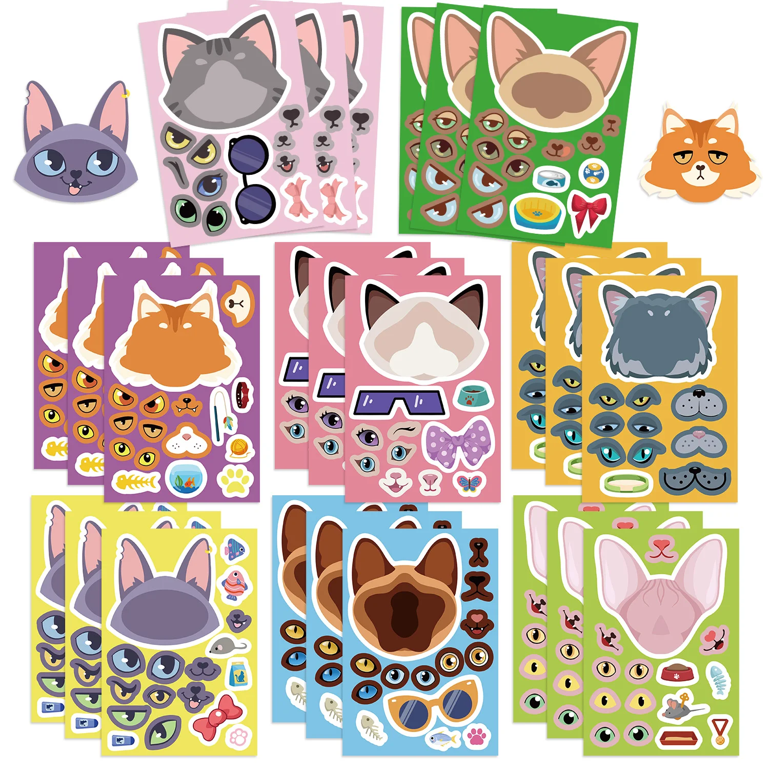8/16/24PCS Cute Cat…