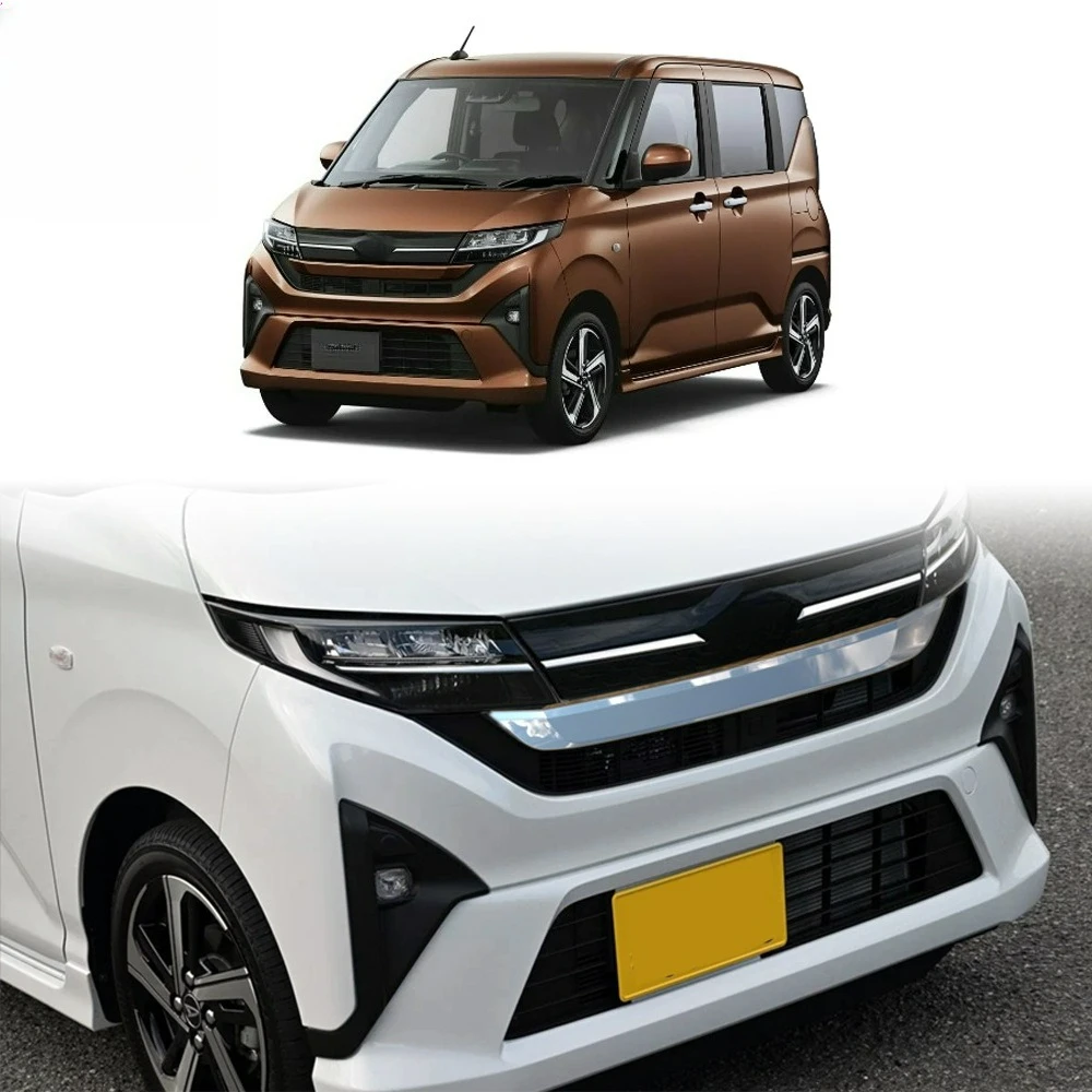 For Daihatsu Move 2025 2026 Car Accessories ABS Chrome Front Hood Bonnet Grill Grille Bumper Lip Mesh Trim