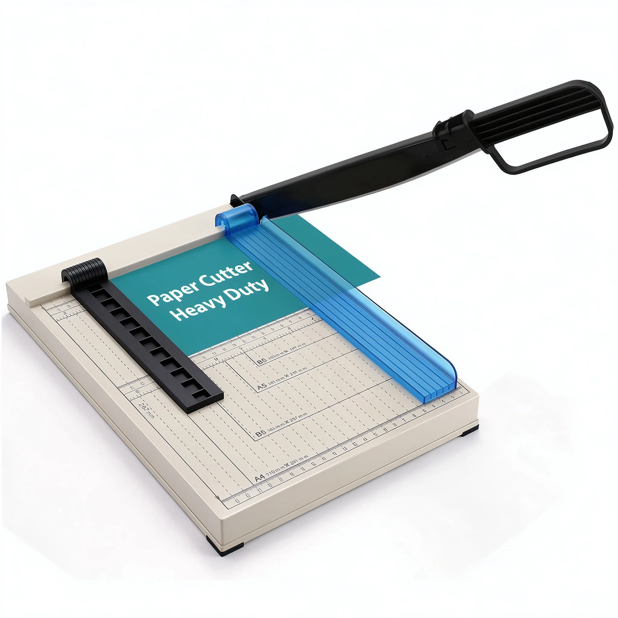 12" Guillotine Paper Cutter, Paper Trimmer with Safety Guard, Heavy Duty Metal Base  for Cardstock, Cardboard, Vinyl, Crafts