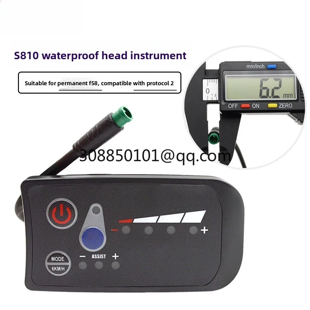 Suitable for F58 controller electric assisted bicycle power display instrument, waterproof meter , speed control display 36V