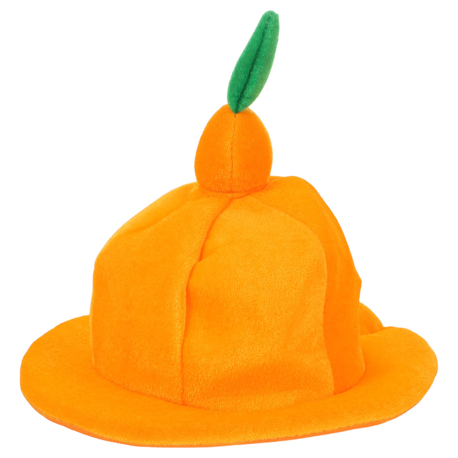 Headwear 58Cm Fit Most Adults Funny Orange Hat for Cosplay Halloween Party Supplies Novelty Fruit Photo Prop