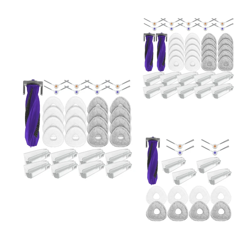 

Accessory Set For Narwal Freo X Ultra / Narwal J4, J4 Lite Replacement Parts Main Side Brush Filter Mop Cloth