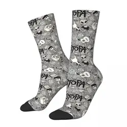 Calzini da uomo Pop Band Vintage Harajuku Estopa Street Style novità Pattern Crew Sock