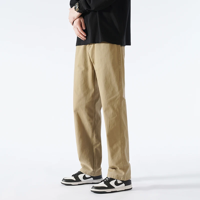 115 110 cm lengte hoge herenbroek rechte chino broek heren zomer 100 katoen extra lange beenlengte 200 cm 190 cm dun tiener