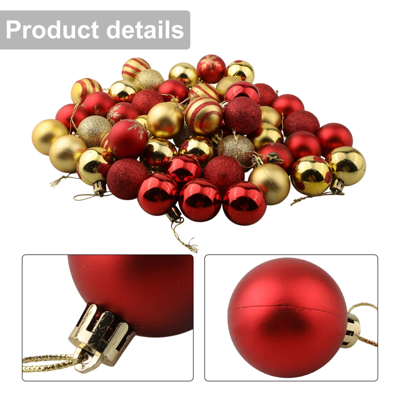 

50 шт., 4 см, рождественские шары, украшения, красивое украшение для рождественской елки, свадебной церемонии и домашнего сада